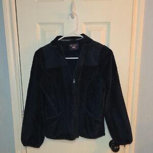 Dark Blue Fleece Zip-Up Jacket